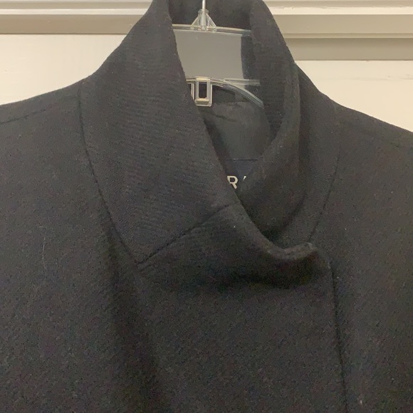 Zara Basic Black coat Small - Picture 3 of 8